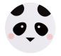 Preview: Panda Einladungskarten